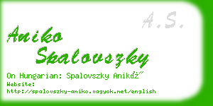 aniko spalovszky business card